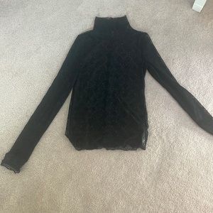 Free People lace mesh top